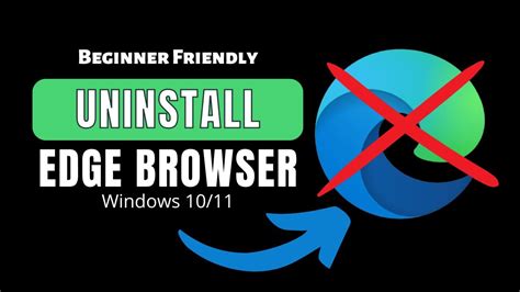 uninstall microsoft edge browser